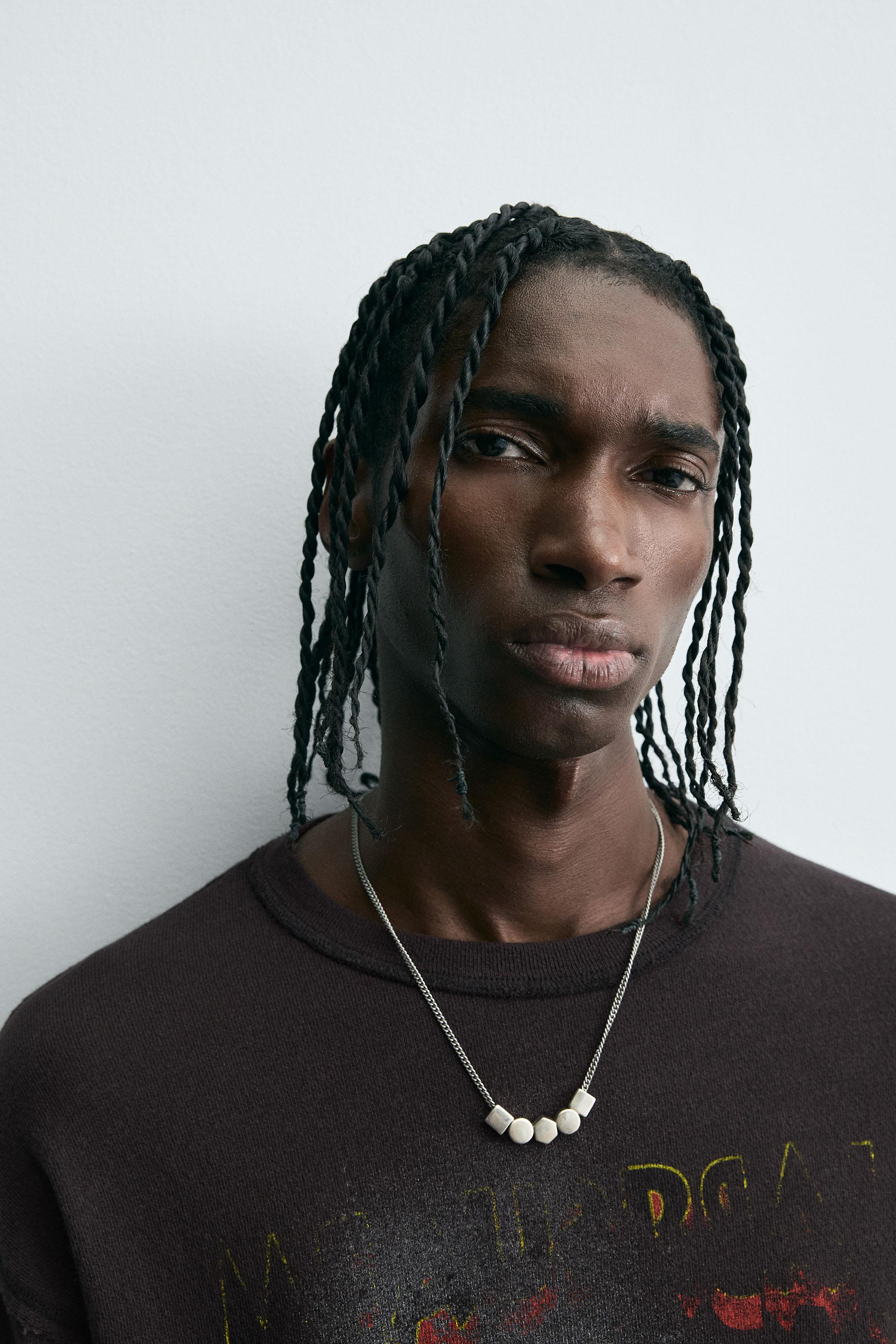 T-SHIRT EN MAILLE IMPRIMÉ DÉLAV